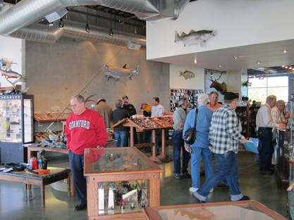 New costumers are always being pulled in, the fly shop becomes the hub for striper fishing. New costumers are always being pulled in, the fly shop becomes the hub for striper fishing.