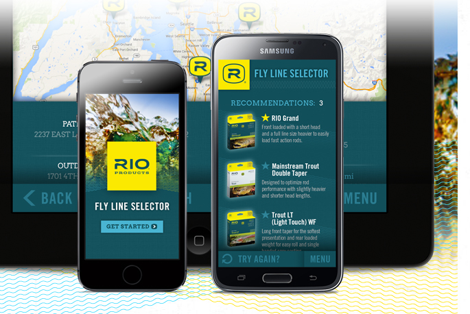 RIO’s new Fly Line Selector app. RIO's new Fly Line Selector app.