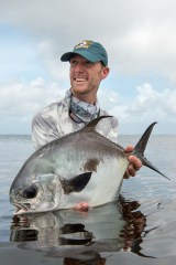 Permit fishing in Belize.