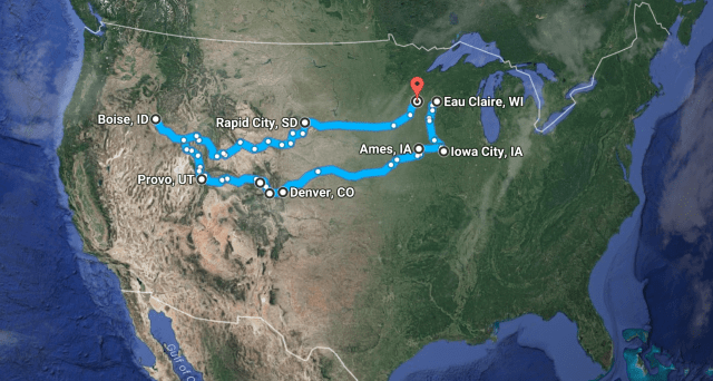 flyfishing roadtrip route