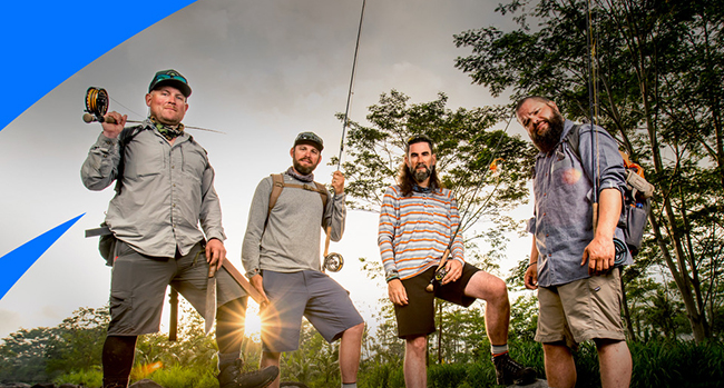 Jungle-proof—Chris Owens, Brian Jill, Thad Robinson and Jay Johnson.